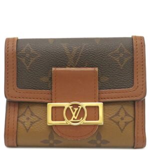 【SALE】 ルイヴィトン LOUIS VUITTON 三つ折り財布 ポルトフォイユ ドーフィーヌ コンパクト モノグラムキャンバス モノグラムリバースキャンバス モノグラムリバース ゴールド金具 M68725 CA0240 【箱】 【中古】
