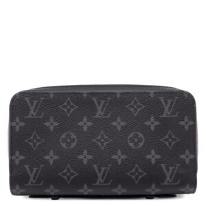 ルイヴィトン LOUIS VUITTON 長財布 ジッピーXL モノグラムエクリプス モノグラムエクリプス シルバー金具 黒 ラウンドファスナー M61698 RFID 【箱】 【中古】