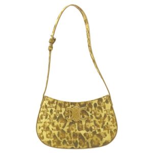 セリーヌ CELINE ショルダーバッグ ミディアム ティリー バッグ レザー トリオンフキャンバス レオパード ゴールド金具 トリオンフ ヒョウ柄 【保存袋】 【中古】中古美品