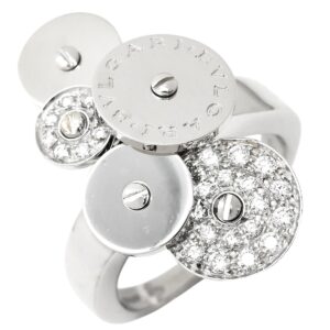 ブルガリ BVLGARI リング 指輪 チクラディ ダイヤ ホワイトゴールド 750 18K 18金 11.5号 【中古】中古美品