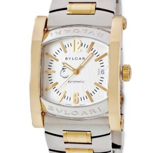 ブルガリ BVLGARI アショーマ AA44SG K18YG×SS コンビ サウジアラビア シルバー デイト アラビア バー メンズ 腕時計自動巻き シルバー 【中古】中古美品