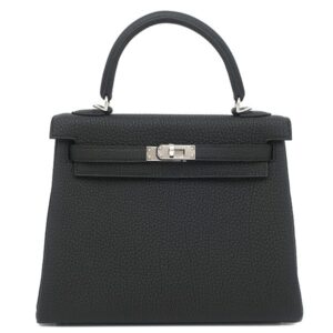 エルメス HERMES 2WAYバッグ ケリー25 内縫い トゴ ブラック シルバー金具 新品 未使用 黒 2026年製 G 【箱】 【中古】未使用保管品