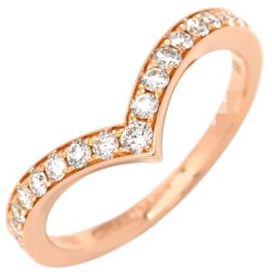 ショーメ CHAUMET リング 指輪 ジョゼフィーヌ エグレット ピンクゴールド #53(JP13) ダイヤ パヴェ Vライン 12.5号 【中古】新品同様品