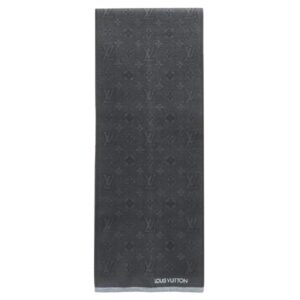 ルイヴィトン LOUIS VUITTON マフラー マフラーマイ モノグラム エクリプス ウール ブラック 黒×グレー モノグラム M73468 MY1221 【箱】 【中古】