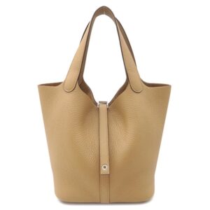 エルメス HERMES ハンドバッグ ピコタンロックMM トリヨンクレマンス ビスキュイ シルバー金具 新品 未使用 2025年製 K 【箱】 【中古】未使用保管品