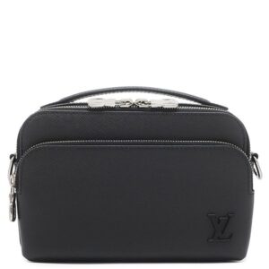 ルイヴィトン LOUIS VUITTON ショルダーバッグ アヴェニュー メッセンジャー タイガ ブラック シルバー金具 黒 M11657 RFID 【箱】 【中古】