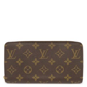 ルイヴィトン LOUIS VUITTON 長財布 ジッピー ウォレット モノグラムキャンバス モノグラム ゴールド金具 茶 ラウンドファスナー 旧型 M42616 CA2078 【箱】 【中古】中古美品