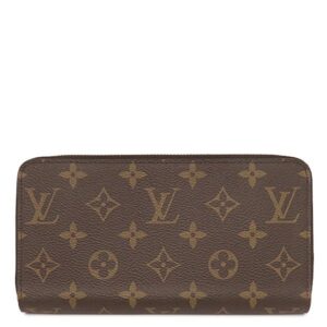 【★3％OFFクーポン】ルイヴィトン LOUIS VUITTON 長財布 ジッピーウォレット モノグラムキャンバス モノグラム×コクリコ ゴールド金具 茶 赤 ラウンドファスナー M41896 RFID 【箱】 【中古】未使用保管品