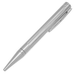 エス・テー・デュポン S.T DUPONT ボールペン D イニシャル メタル シルバー 黒インク 筆記確認済み 265201 【ケース】 【中古】