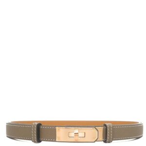 エルメス HERMES ベルト ケリー 18 ヴォーエプソン エトゥープ ピンクゴールド金具 新品 未使用 グレージュ ターンロック 2025年製 K 【箱】 【中古】