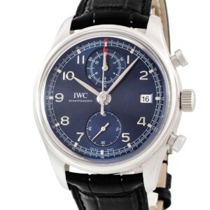 IWC IWC ポルトギーゼ クロノグラフ クラシック ローレウス・スポーツ・フォー・グッド IW390406 限定 メンズ 腕時計自動巻き ブルー 【中古】中古美品