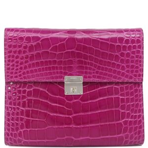 エルメス HERMES ショルダーバッグ クリック16 アリゲーター ローズシェヘラザード シルバー金具 クロコ D刻印 【保存袋】 【中古】