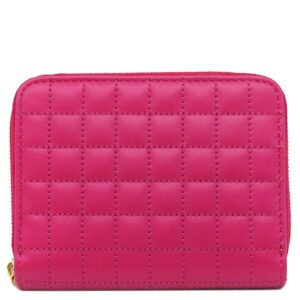 セリーヌ CELINE カードケース キルティング コインケース レザー ピンク ゴールド金具 コインケース フラグメントケース 【中古】中古美品