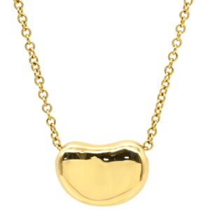 ティファニー Tiffany & Co ネックレス ビーン デザイン ペンダント 10.5mm イエローゴールド 750YG 18金 エルサペレッティ 【中古】中古美品