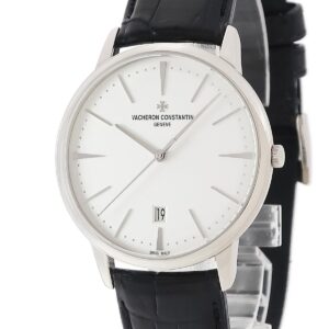 ヴァシュロン・コンスタンタン VACHERON CONSTANTIN パトリモニー オートマティック 85180/000G-9230 OH済み K18WG無垢 メンズ 腕時計自動巻き シルバー 【中古】