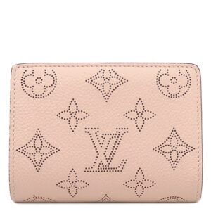 ルイヴィトン LOUIS VUITTON 二つ折り財布 ポルトフォイユ クレア モノグラムマヒナ マグノリア ゴールド金具 小銭入れ コンパクト M80629 RFID 【箱】 【中古】中古美品