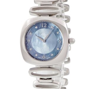 グラスヒュッテ オリジナル GLASHUTTE ORIGINAL パボニーナ 1-03-02-06-12-14 純正ダイヤ ブルー シェル アラビア レディース 腕時計クオーツ ブルー 【中古】中古美品