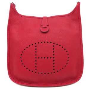 エルメス HERMES ショルダーバッグ エヴリン3 PM トリヨンクレマンス ルージュカザック シルバー金具 赤 C刻印 【箱】 【中古】