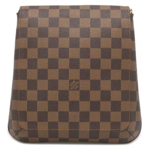 ルイヴィトン LOUIS VUITTON ショルダーバッグ ミュゼット サルサ ロングストラップ ダミエキャンバス ダミエエベヌ ゴールド金具 茶 斜め掛け N51300 LM0074 【中古】