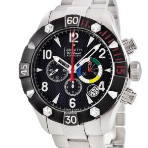 ゼニス ZENITH デファイ クラシック クロノエアロ エルプリメロ 03.0526.4000/21.M526 逆回転防止ベゼル メンズ 腕時計自動巻き ブラック 【中古】中古品