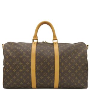ルイヴィトン LOUIS VUITTON ボストンバッグ キーポル バンドリエール50 モノグラムキャンバス モノグラム ゴールド金具 茶 鍵・パドロック欠品 M41416 TH0947 【中古】