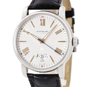 モンブラン Montblanc 4810シリーズ MB114841 新品同様 デイト ギョウシェ バー ローマン シルバー メンズ 腕時計自動巻き シルバー 【中古】