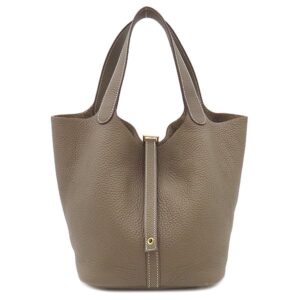 エルメス HERMES ハンドバッグ ピコタンロックMM トリヨンクレマンス エトゥープ ゴールド金具 グレージュ Y 【保存袋】 【中古】中古美品