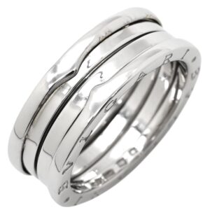 ブルガリ BVLGARI リング 指輪 ビーゼロワン B-zero1 2バンドリング ホワイトゴールド #62(JP22) 750 18金 WG 20.5号 【中古】中古品