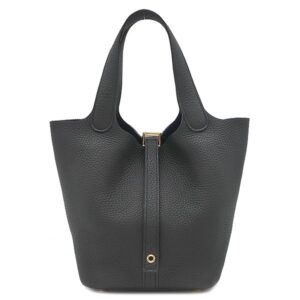 エルメス HERMES ハンドバッグ ピコタンロック 18 PM トリヨンクレマンス ブラック ゴールド金具 黒 Y 【箱】 【中古】未使用保管品