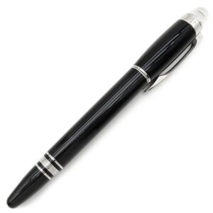 モンブラン Montblanc 万年筆 スターウォーカー メタル プレシャスレジン K14(ペン先) ブラック×シルバー 黒 EF(極細字) カートリッジ未装着 25600 【ケース】 【中古】