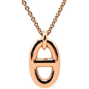 エルメス HERMES ネックレス シェーヌダンクル ファランドール PM ピンクゴールド RG Au750 18K 18金 H108615B 00 【中古】