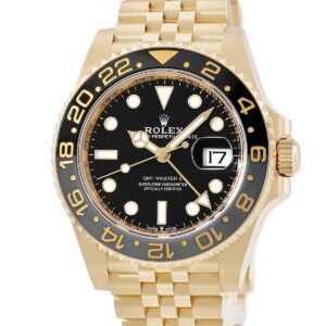 ロレックス ROLEX GMTマスター II 126718GRNR ランダム番 K18YG無垢 ブラック グレー ベンツ針 ジュビリー メンズ 腕時計自動巻き ブラック 【中古】中古美品