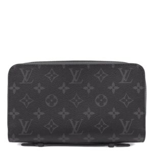 ルイヴィトン LOUIS VUITTON 長財布 ジッピーXL モノグラムエクリプス モノグラムエクリプス シルバー金具 黒 ラウンドファスナー M61698 RFID 【箱】 【中古】
