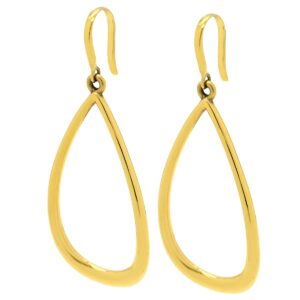 ティファニー Tiffany & Co ピアス オープン ティアドロップ イエローゴールド T&Co. Au750 18K 18金 フックピアス 【中古】中古美品