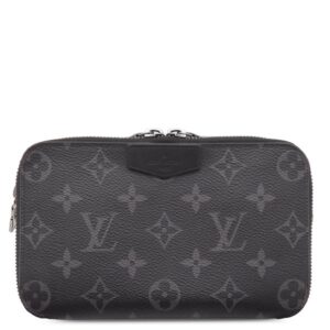 【★3%OFFクーポン】ルイヴィトン LOUIS VUITTON ショルダーバッグ アルファ ウエアラブル ウォレット レザー モノグラムエクリプスキャンバス モノグラムエクリプス シルバー金具 グレー M81260 【箱】 【中古】中古美品