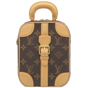 【SALE】 ルイヴィトン LOUIS VUITTON 2WAYバッグ ヴァリゼット ヴェルティカル モノグラムキャンバス モノグラム ゴールド金具 茶 ハンドバッグ ショルダー M68623 MI2199 【中古】