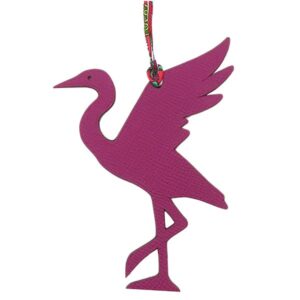 エルメス HERMES バッグチャーム プティアッシュ ツル ヴォーエプソン トゴ パープル×ブラウン 紫 茶 チャーム petit H 【中古】中古美品