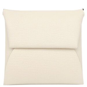 エルメス HERMES コインケース バスティア シェーブル ナタ シルバー金具 アイボリー 2026年製 G 【箱】 【中古】未使用保管品