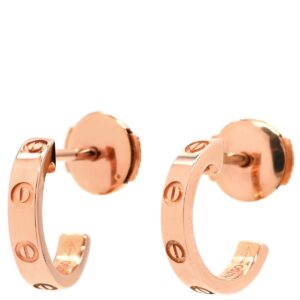 カルティエ Cartier ピアス ラブ LOVE フープピアス SM ピンクゴールド ミニラブ 750 18K PG RG B8029000 【保証書】 【中古】中古美品