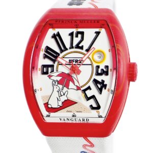 フランクミュラー FRANCK MULLER ヴァンガード ビーチ V 41 SC DT BEACH FR2 RGF RG 新品同様 #FR2 コラボ 限定 メンズ 腕時計自動巻き ホワイト 【中古】新品同様品