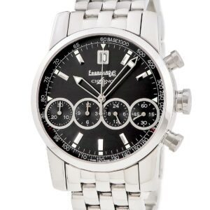 エベラール Eberhard クロノ4 31041 ブラック 黒 クロノグラフ デイト タキメーター スモールセコンド メンズ 腕時計自動巻き ブラック 【中古】