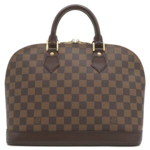 ルイヴィトン LOUIS VUITTON ハンドバッグ アルマ ダミエキャンバス ダミエエベヌ ゴールド金具 茶 赤 N51131 FL0055 【保存袋】 【中古】中古美品