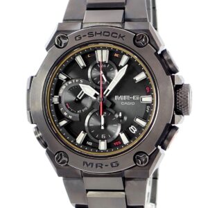 カシオ CASIO G-SHOCK MR-G ミッドサイズモデル MRG-B1000B-1AJR タフソーラー 電波時計 チタニウム メンズ 腕時計クオーツ ブラック 【中古】中古美品