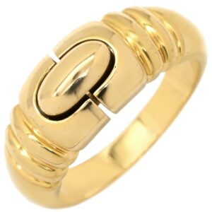 ブルガリ BVLGARI リング 指輪 パレンテシ イエローゴールド Parentesi Au750 18K 18金 ヴィンテージ 13号 【中古】中古美品