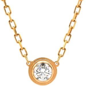 カルティエ Cartier ネックレス ダムール LM ピンクゴールド 1P 一粒 750 PG ラージモデル B7215500 【箱】 【中古】中古美品