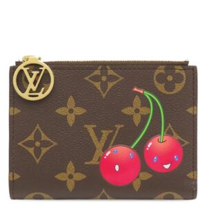 【★3％OFFクーポン】ルイヴィトン LOUIS VUITTON 二つ折り財布 LV × TM ポルトフォイユ リサ モノグラムキャンバス チェリー ゴールド金具 村上隆コラボ チェリー M13420 RFID 【箱】 【中古】新品同様品