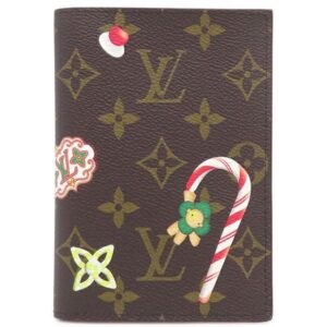 ルイヴィトン LOUIS VUITTON パスポートケース クーヴェルテュール パスポール NM モノグラムキャンバス モノグラム×キャンディレッド ヴィヴィエンヌ ホリデー コレクション M12219 RFID 【箱】 【中古】