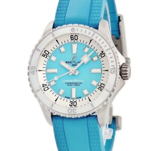 ブライトリング BREITLING スーパーオーシャン オートマチック 36 A17377211C1S1 ターコイズブルー メンズ レディース 腕時計自動巻き ブルー 【中古】