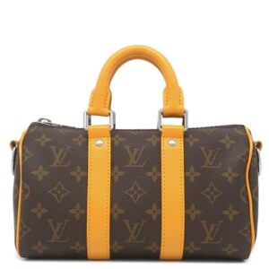 ルイヴィトン LOUIS VUITTON 2WAYバッグ キーポル バンドリエール25 モノグラムマカサー サフランイエロー シルバー金具 ボストン ショルダー M12733 RFID 【保存袋】 【中古】中古美品