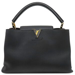 【SALE】 ルイヴィトン LOUIS VUITTON ハンドバッグ カプシーヌMM レザー トリヨンレザー ノワール ゴールド金具 黒 M48864 AR0164 【中古】